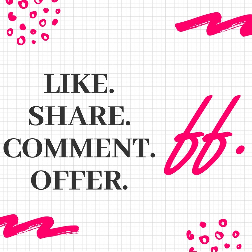 Please explore my closet and offer what’s fair!